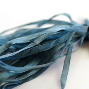 Seidenbänder SR4 109 Schieferblau