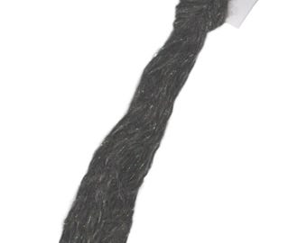 Hand Dyed Black Mohair Silk Thread, TheThreadGatherer Aurora