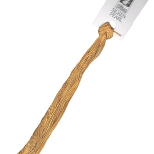 Rapunzel&#39;s Gold SP5 407 Silk Pearl 5  Hand Dyed by The Thread Gatherer.  Floss. Embroidery Floss. Embellishment. Crazy Quilting.