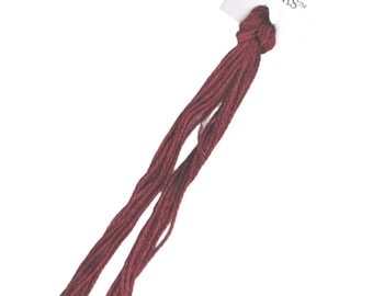 SNC 1008 Wine Rose's Silk Embroidery Floss, Hand Dyed Thread Gatherer