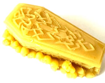 Skull Coffin Beeswax Thread Conditioner, Hand Poured
