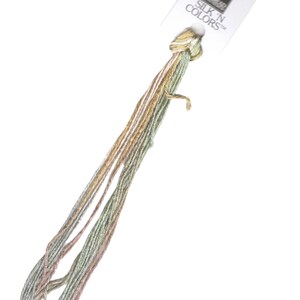 Sidenbroderigarn: Kaktus och sand, handfärgad trådsamlare