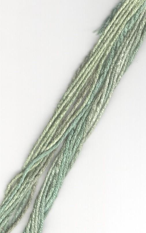 SNC 027 Maidenhair Fern Silk Embroidery Floss, Hand Dyed Variegated ...