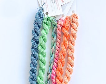 Silk Floss Silk Threads Limited Edition Set Heather & Sand Specialty Embroidery Floss Handdyed by TheThreadGatherer Silk Floss Silk Threads Limited Edition Set Heather & Sand Specialty Embroidery Floss Handdyed by TheThreadGatherer