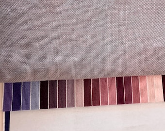 Dried Lavender 32-count Cross Stitch Linen (12" x 18")