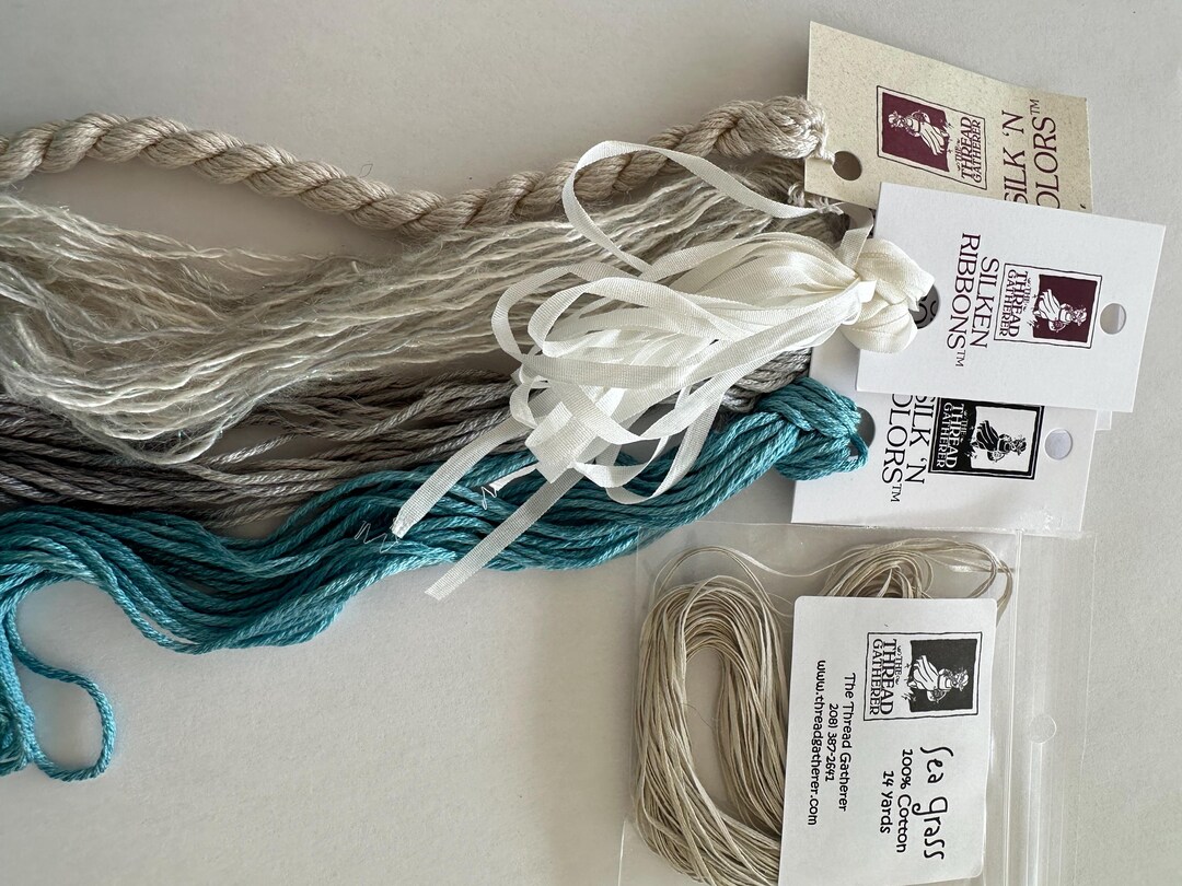 Winter Wind Limited Edition Set. Specialty Embroidery Floss Handdyed