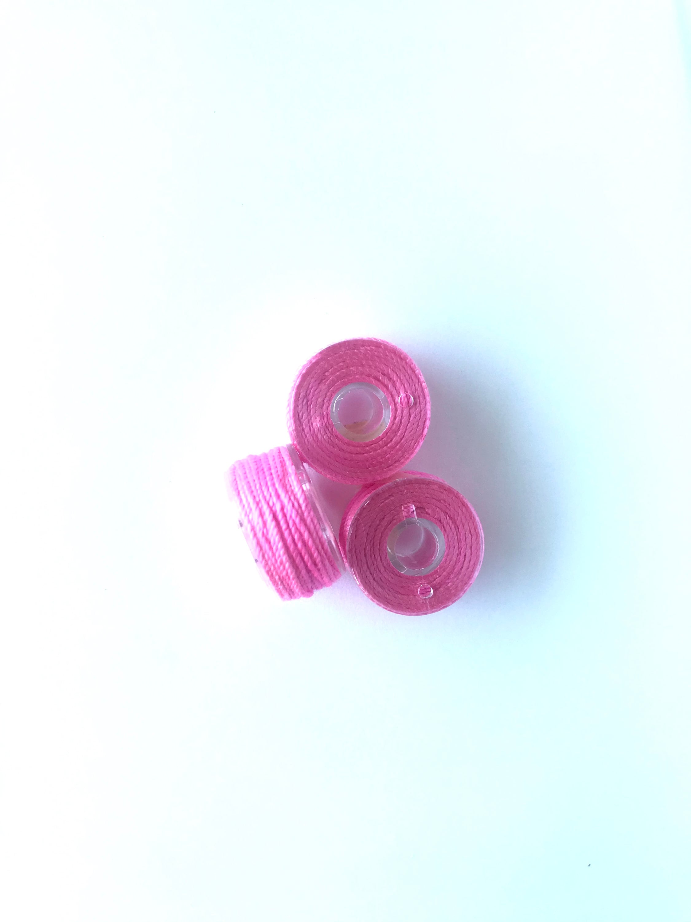 Pink Thread Bobbin Barbie's Pink #7. Silk Pearl 5 Bobbin. Hand Dyed by the Thread Gatherer ...