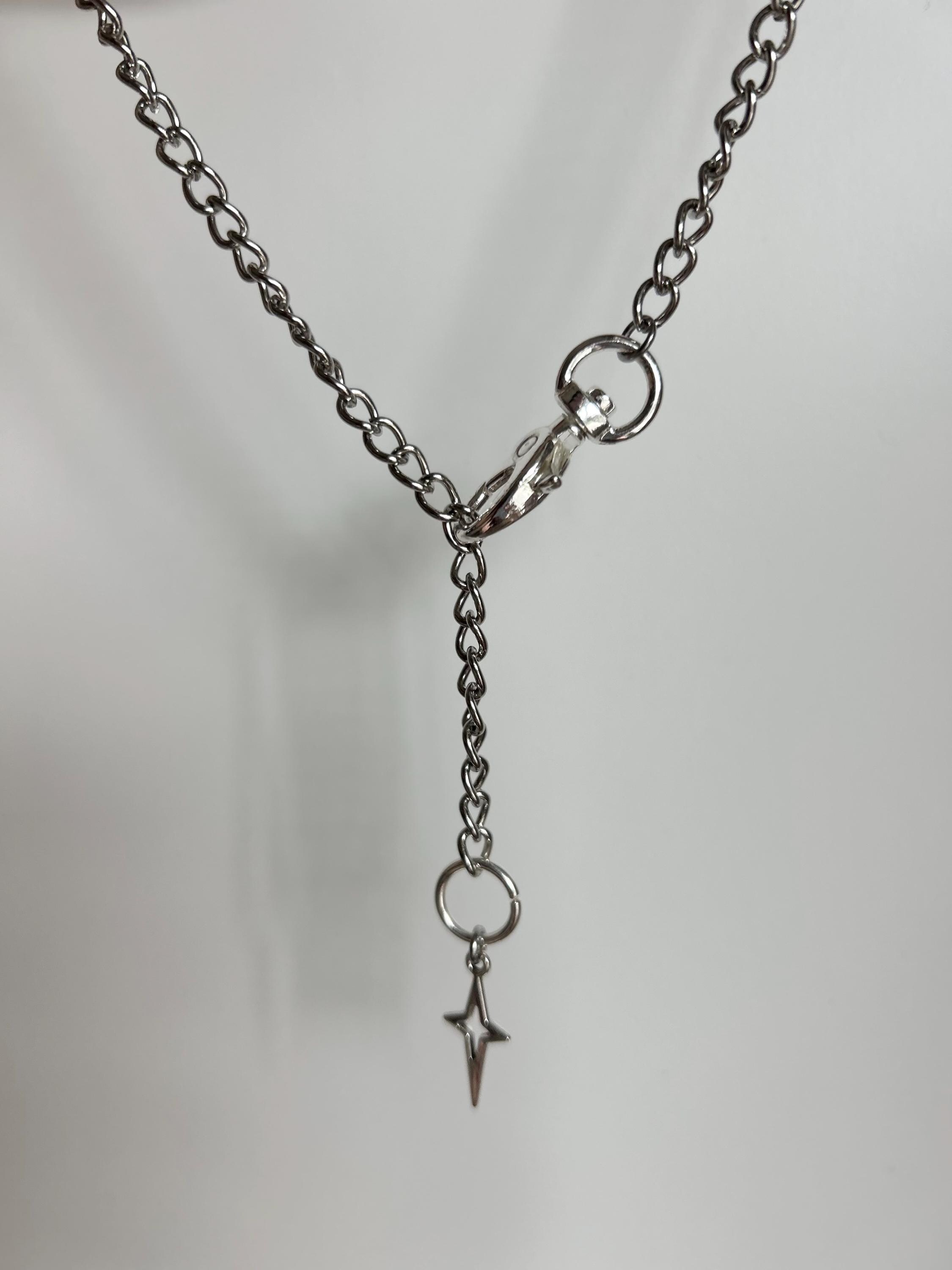 ★HARANG★ HR 79N_Silver Star Necklace Rising Star Pendant Necklace in 92.5 Silver – HighSpark