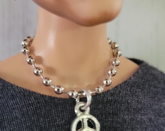 Peace Sign Jewelry Necklace for Fashion Dolls