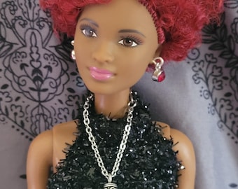 Birthstone Charm Pendant Necklace for Fashion dolls