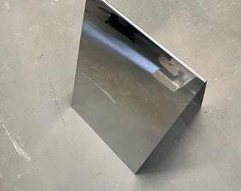 Premium Mirror Storefront Sign - Reflective Stainless Steel A-Frame