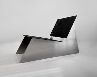 Blackwood & Aluminum Lounge Chair - Minimalist Designer Chair