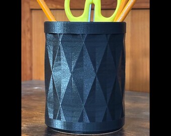 Geometric Pencil Cup, Multiple Colors, Toothbrush Holder, Kitchen Utensil Storage, Pen Holder, Bathroom Organizer, Office Desk Accessories