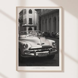 Vintage 1950s Chevrolet Car Print: Havana Cuba Travel Photography (Digital Download)