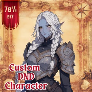 Aangepast DnD-personage, Dungeons and Dragons, DnD Art, DnD-personageportret, commissie fantasiepersonages, RPG-personageontwerp, DnD-feestje
