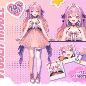 Custom live2d Vtuber Model Ready to Use | Vtuber assets | Anime Art | Vtuber Commission | Vtuber Model | Live2d model commission | Pngtuber