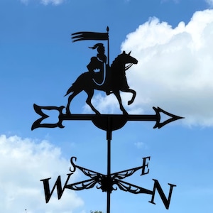 Wind Knight Metal Weathervane - Decor for Roof or Garden