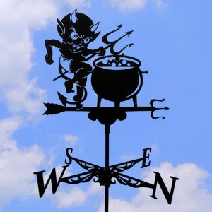 Devil&#39;s Weathervane - Handcraft Wind Vane Decor for Roof or Garden - Metal Wind Direction