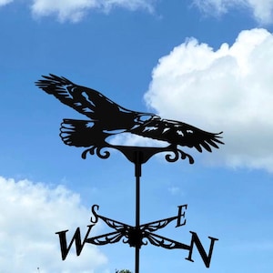Eagle Weathervane – Handcraft Wind Vane Decor for Roof or Garden - Metal Wind Direction