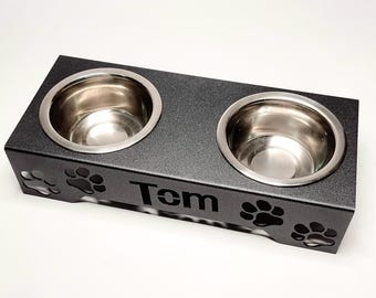 Supporto per ciotola per cani in metallo personalizzato: mangiatoia rialzata per gatti