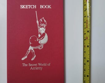 Sketch book, with the Secret World of Arrietty design, from Ghibli Park Aichi, Japan.