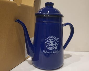 Kiki's Delivery Service Enamel Coffee Pot, Ghibli Park Limited Edition.