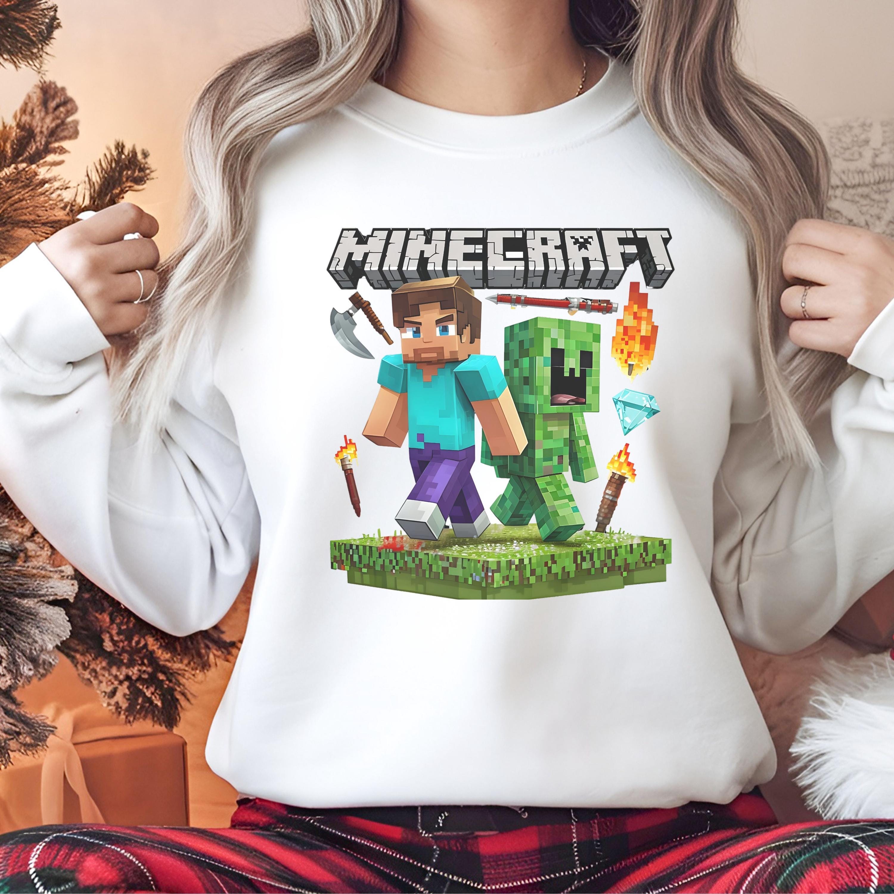 Minecraft PNG | Gaming Design for T-shirts | Block Character Art ...
