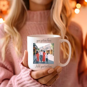 Mug photo personnalisé : portrait de famille personnalisé souvenir