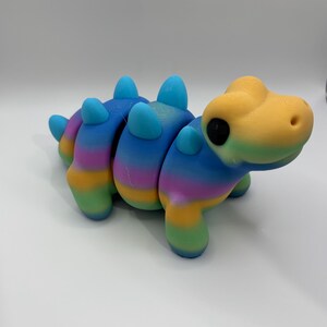 Rainbow articulated dinosaur