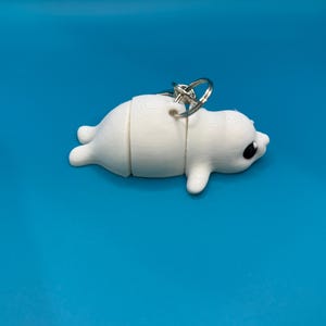 baby seal keychain