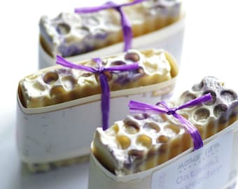 Oatmeal Lavender Bar Soap, All Natural Handmade Soap