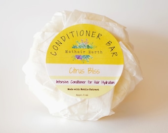 Citrus Bliss Conditioner Bar | Natural Hair Hydration (5 oz)
