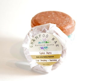 Spice Aura Shampoo Bar: Scalp Stimulating, pH Balanced