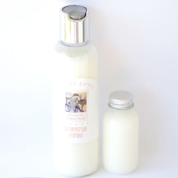 A Light Hand lotion for Stitchers and needle artists.  Made by us, Mathair Earth.  Moisturizing, light hand lotion.