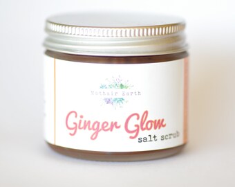 Ginger Grapefruit Sea Salt Scrub: Exfoliating Body & Face
