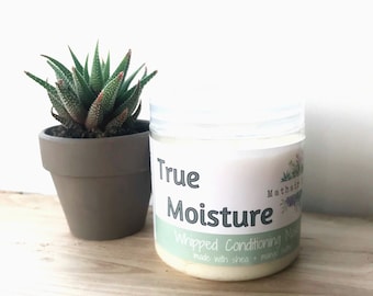 True Moisture Whipped Butter Moisturizing Hair Mask.  Deep Conditioning Hair Mask. Conditioner.  Natural Conditioner. Made by Mathair Earth.