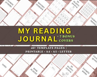 Printable Reading Journal | Book Journal PDF, Reading Log, TBR Tracker, Book Review Pages, A4 A5 US Letter | Fae |  Fourth Wing
