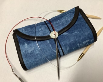 Circular Needle Case holds 12 to 36 needles
