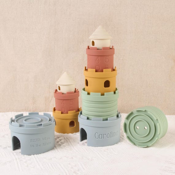 Personalized Silicone Stacking Toy