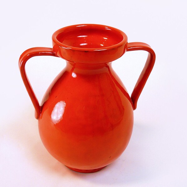 Mid-Century Rosenthal Netter Blood Orange Vase from ITALY