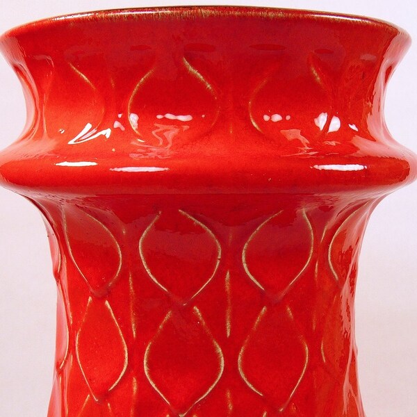 Monumental Bay Keramik Floor Vase 1960's W.GERMANY Flower Power