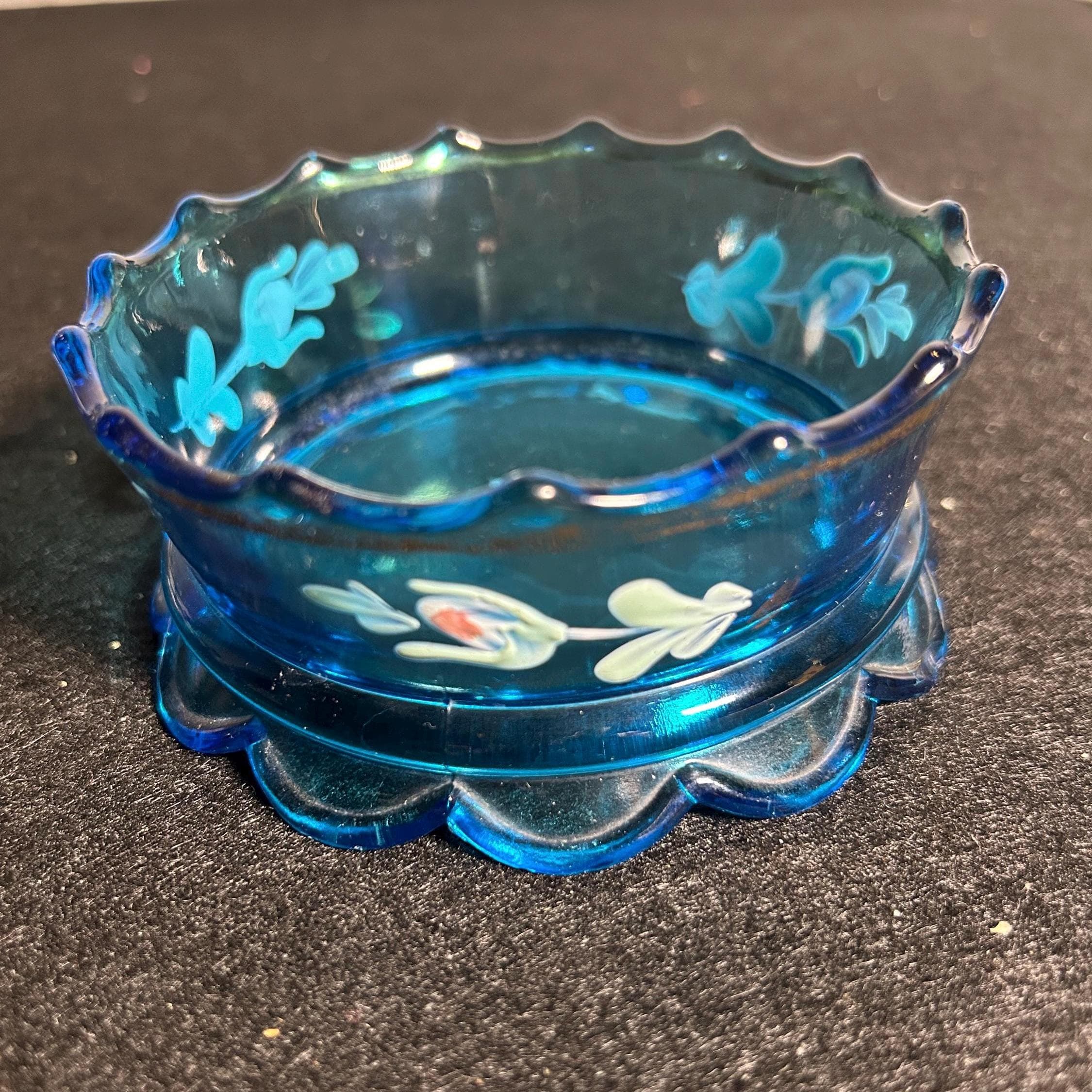 Blue Jefferson Glass - Etsy