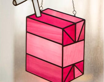 Patrón de vitral para caja de jugo: Atrapasol DIY (PDF)