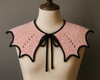 Anleitung Fledermausflügel Häkelkragen: Witchy Gothic Accessoire PDF