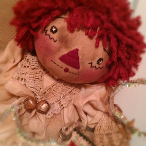 Annie is an Angel, Original Prim Raggedy Doll Pattern, PDF Version