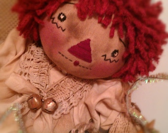 Annie is an Angel, Original Prim Raggedy Doll Pattern, PDF Version