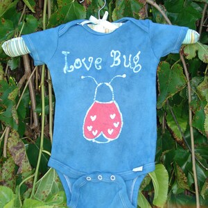 Lady Bug Love Bug Baby Batik Onesie for Valentines Day CUSTOM MADE image 5