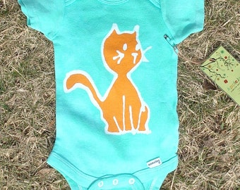 Kitty CatToddler Batik in Turquoise