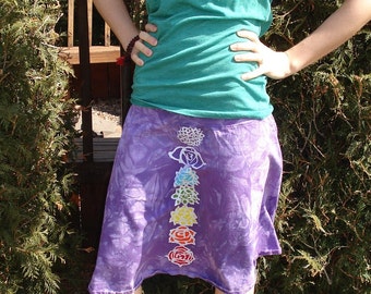 Chakra Yoga Skirt Cover Up Batik Rainbow Mandala CUSTOM MADE
