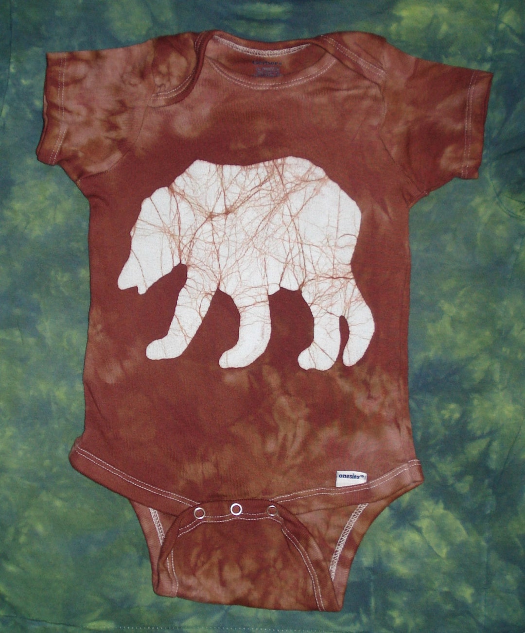 Brown Bear Baby Onesie Batik Tee Shirt Kids Clothing Etsy